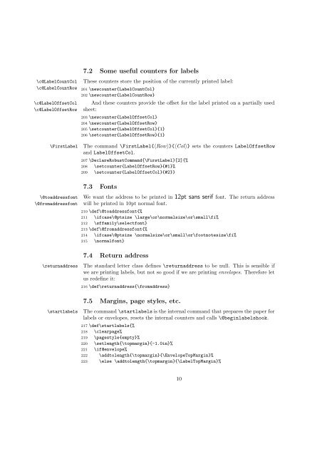 Printing Envelopes and Labels in LATEX2Îµ: EnvLab Package - Mirror