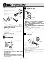 Installation Instructions for 7K Cylindrical Locks - Best Access Systems