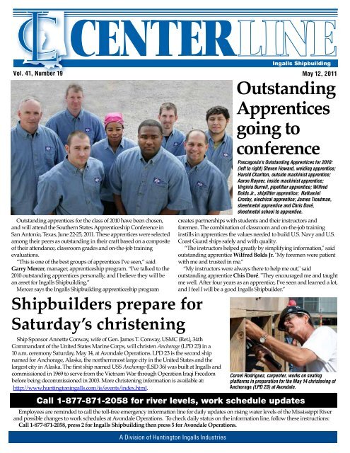 Outstanding Apprentices going to conference - Ingalls Shipbuilding ...