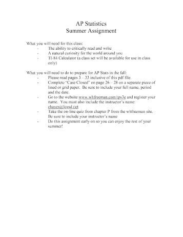 summer assignment essay The uc 160 experience begins in the summer with around the assignment, i have posted two sample essays on the uc 160 website under “summer assignment. summer assignment essay The uc 160 experience begins in the summer with around the assignment, i have posted two sample essays on the uc 160 website under “summer assignment.