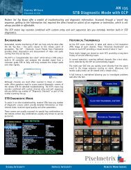 AN 135 STB Diagnostic Mode - Pixelmetrix