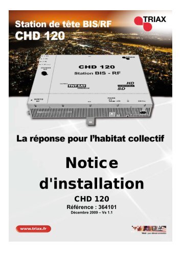 Notice d'installation - Triax