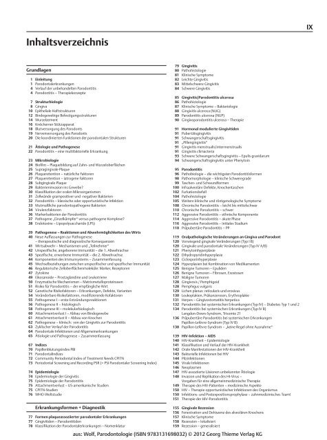 Thieme: Farbatlas der Zahnmedizin – Parodontologie