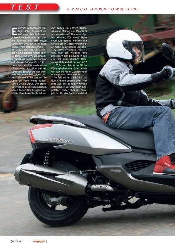 Testbericht Downtown 300i ABS - Kymco