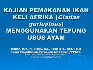 KAJIAN PEMAKANAN IKAN KELI AFRIKA (Clarias ... - seafdec.org.my