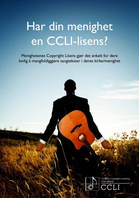 Har din menighet en CCLI-lisens? - CCLI Sverige