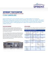 SPIRENT TESTCENTER