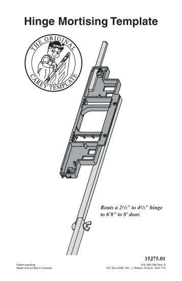 Hinge Mortising Template - Lee Valley Tools