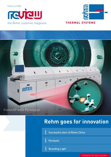 Rehm goes for innovation - Rehm Group