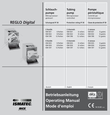 Betriebsanleitung Operating Manual Mode d ... - Bennett Scientific