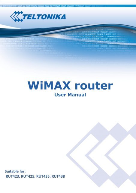 WiMAX router - Teltonika