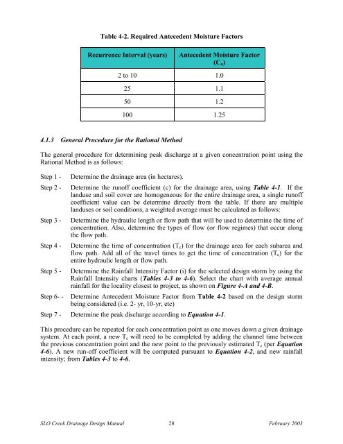 Drainage Design Manual - the City of San Luis Obispo