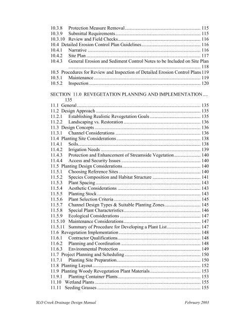 Drainage Design Manual - the City of San Luis Obispo