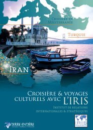 Croisière & voyages culturels avec L'IRIS - Terre Entiere