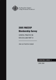 Workforce Series Report 3 2005 - The Royal New Zealand College ...