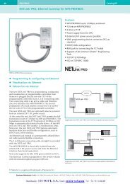 NETLinkÂ® PRO, Ethernet Gateway for MPI/PROFIBUS - ER-Soft