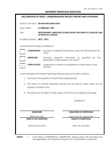 Thesis Template - UTM Format - FKE - UTM