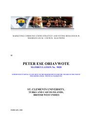 PETER ESE ORIAVWOTE - St Clements University
