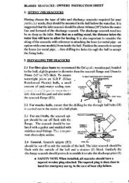 SLAKES SEACOCKS -OWNERS INSTRUCTION ... - Equipment