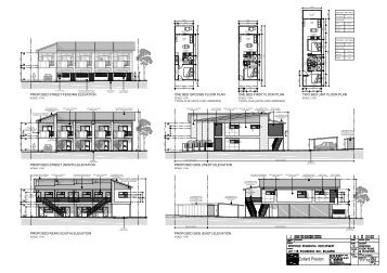 proposed street fencing elevation one bed ground floor plan one ...