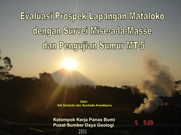 Evaluasi Prospek Lapangan Mataloko Dengan Survie Mise-a-la ...