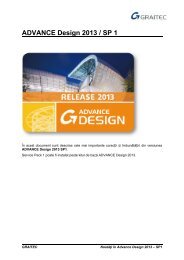 Advance Steel 2013 / SP1 - GRAITEC Info