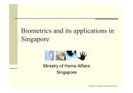 Biometrics and its applications in Singapore - Biometrics Institute