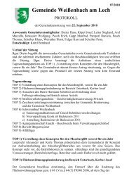 Protokoll vom 22.09.2010 (146 KB) - .PDF - Gemeinde WeiÃenbach ...