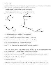 Test 2 Sample I. Multiple Choice (12 points): Please circle the ...