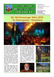 Gemeinde AKTUELL Sonderausgabe Werfenwenger Weis 2010 (1,16