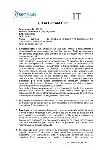 CITALOPRAM HBR - EMBRAFARMA