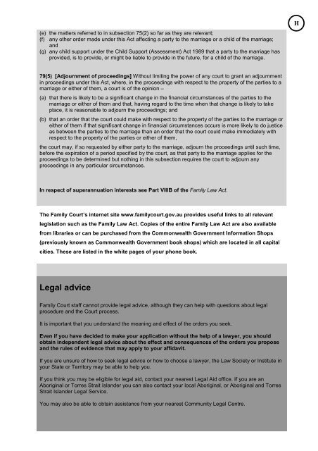 Application for Consent Orders Kit - Community Law