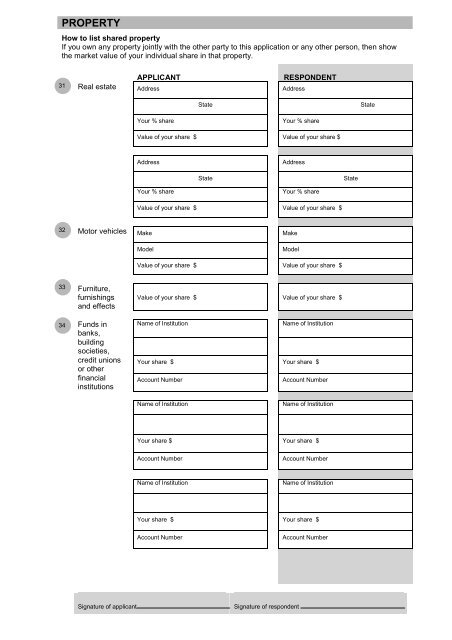 Application for Consent Orders Kit - Community Law