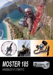 G-FORCE Paramotors MOSTER 185 - EAPR