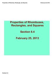 Properties of Rhombus, Rectangle, and Squares