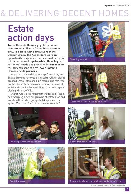 Open Door Oct/Nov - Tower Hamlets Homes