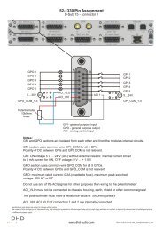 Pin assignment of 52-1330 - Dhd-audio.de