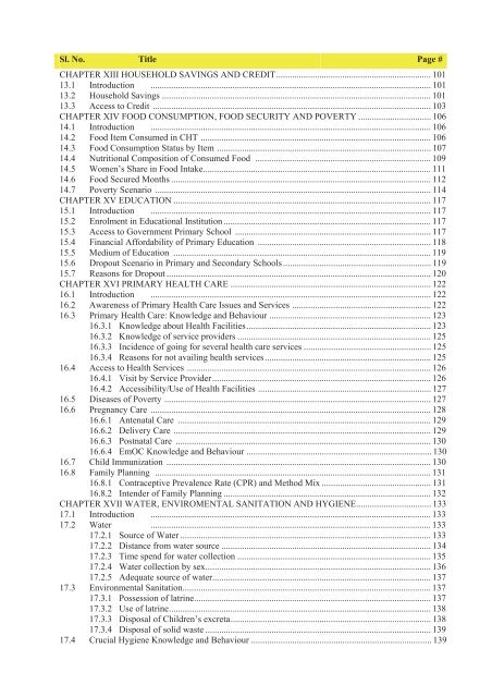 Socio-economic Baseline Survey of Chittagong Hill Tracts - chtdf