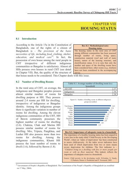 Socio-economic Baseline Survey of Chittagong Hill Tracts - chtdf