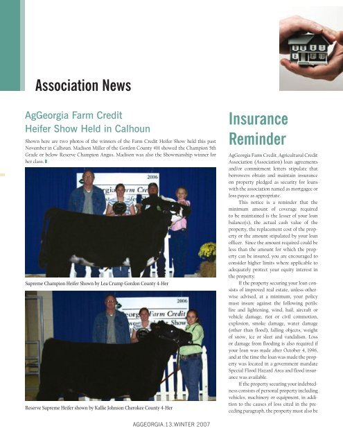 Special Annual Report Issue - AgGeorgia Farm Credit