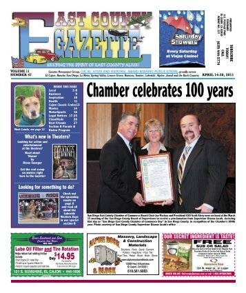 April 14 - East County Gazette
