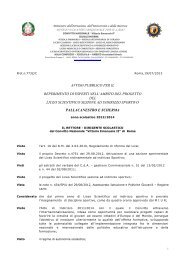 Bando di assunzione docenti - Convitto Nazionale Vittorio Emanuele II