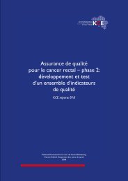 Assurance de qualité pour le cancer rectal – phase 2 ...