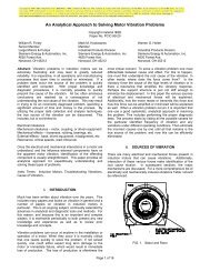 An Analytical Approach to Solving Motor Vibration Problems