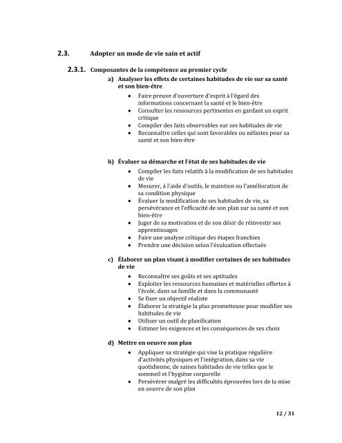 Fascicule 5- Éducation physique et à la santé - Accueil Service de ...