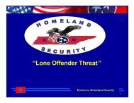 â€œLone Offender Threat â€ - Infragard East Tennessee Alliance