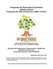 Programa de Desarrollo EconÃ³mico desde lo Rural - Segeplan