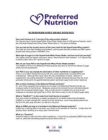 BP-WHEY SHAKE.pdf - Preferred Nutrition