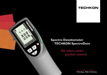 Spectro-Densitometer TECHKON SpectroDens All ... - Maquicopia.pt