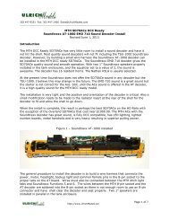 MTH SD70ACe DCC Ready Soundtraxx AT-1000 ... - Ulrich Models